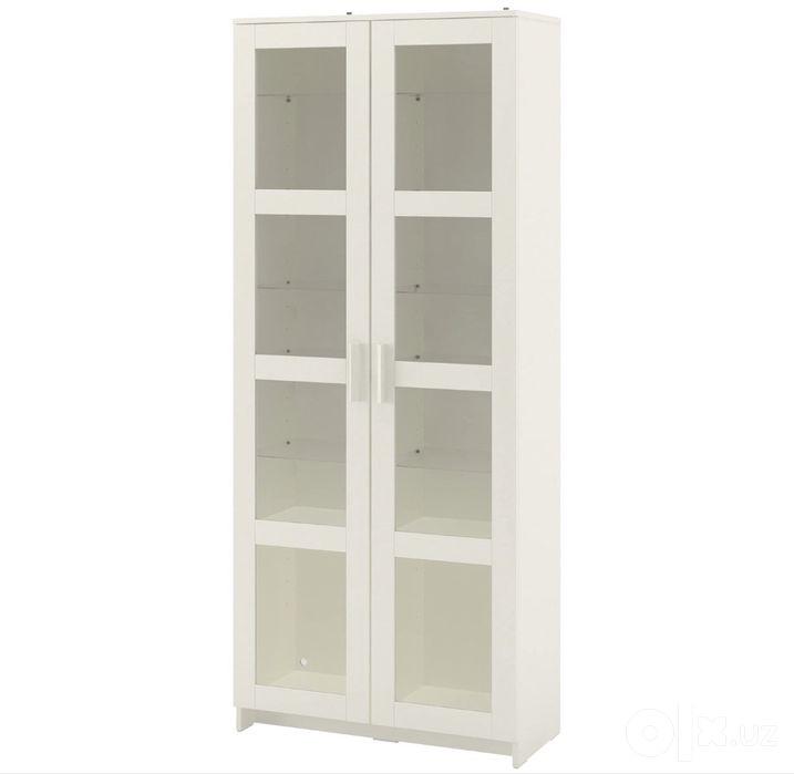 Шкаф-Витрина - IKEA BRIMNES, 80/190/35 см Белый