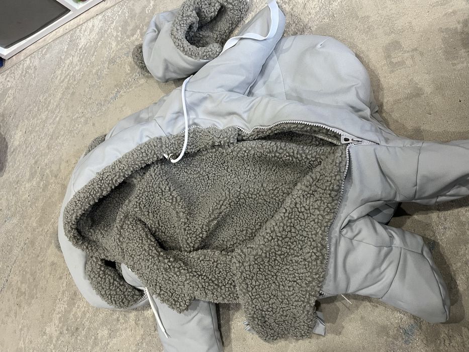 Зимний конверт-кокон с комбинезоном