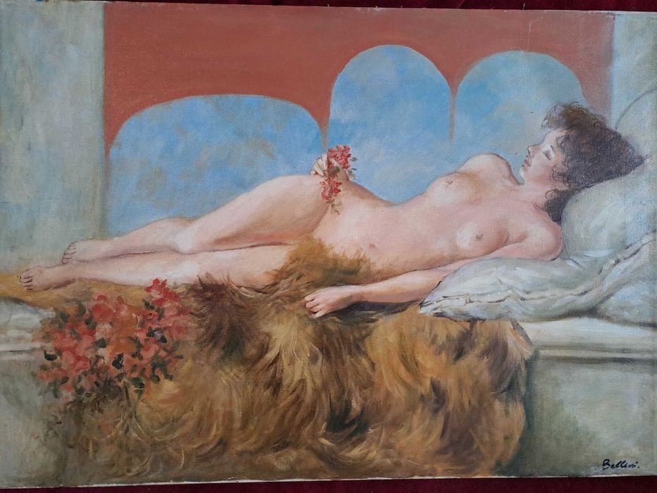 tablou pictura pe panza semnat 50/70 cm