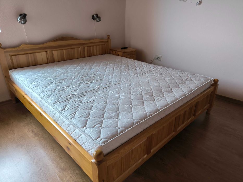 Спалня от масив - чам с матрак 164/190