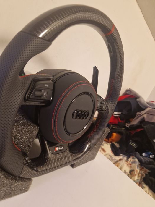 Vand volan audi s line carbon real