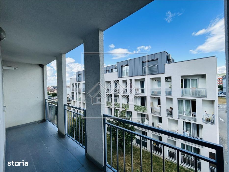 Ap decomandat, mobilat modern, cu 2 camere, balcon mare - City Residen