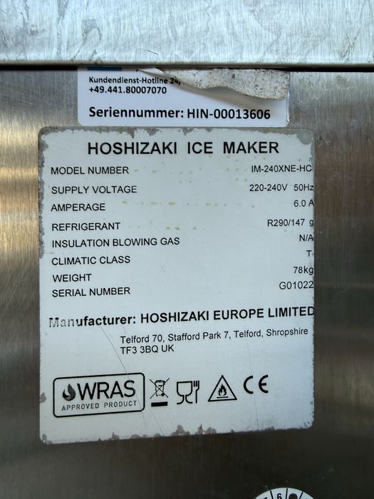 Ледогенератор Hoshizaki 480 кг