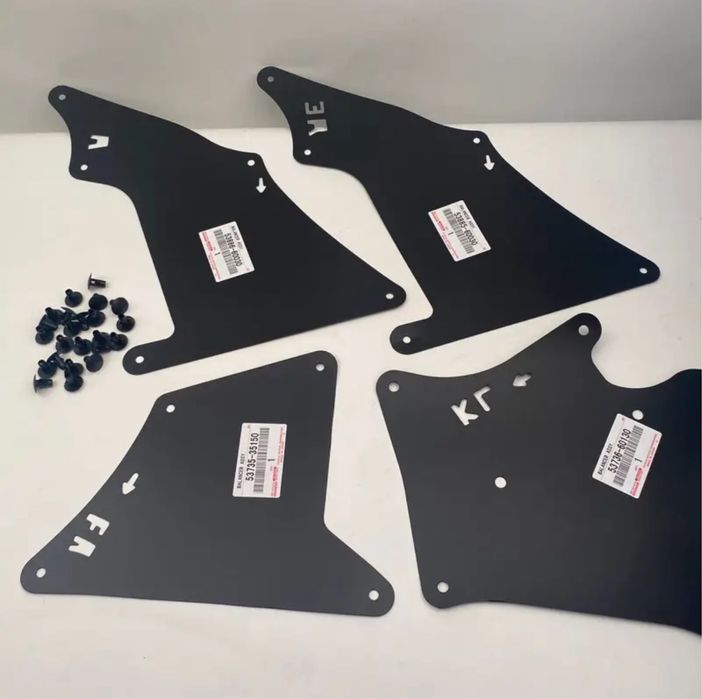 Молдинги стекольные Прадо120 пыльники мотора защита двигателя спойлер