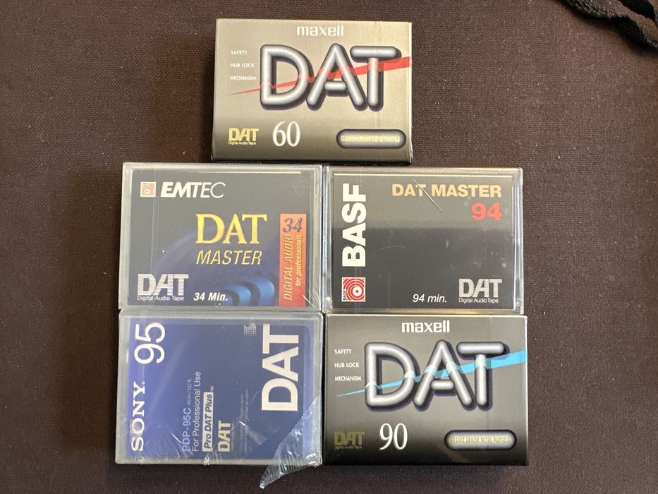 5 casete audio DAT Sony, Maxell, BASF