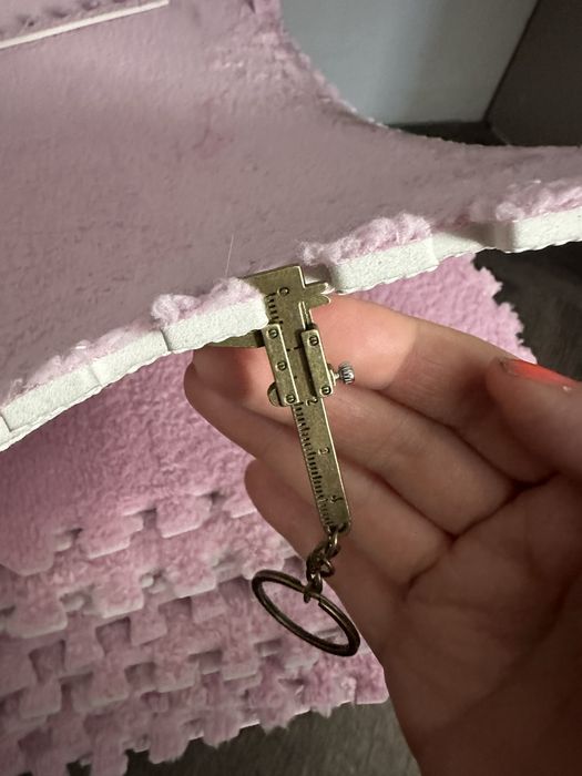 Коврик-пазл EVA розовый