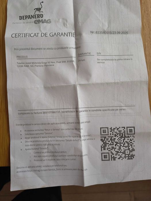 Vand motorola edge 50 neo