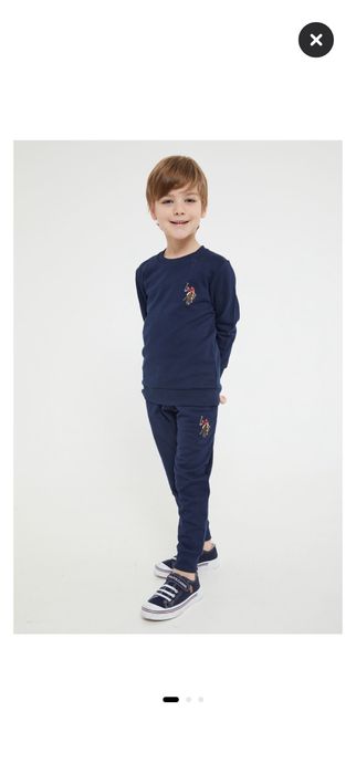 Детски спортен екип, U.S. POLO ASSN. Черен