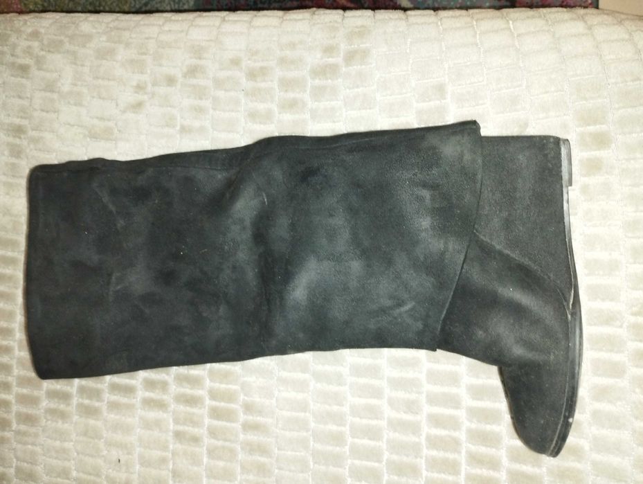 Ботуши  естествен велур Елиза