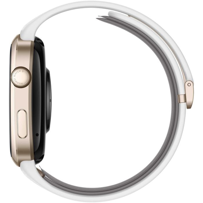 Smartwatch Huawei Watch D2, Gold aluminum alloy Case, White Composite Leather Strap