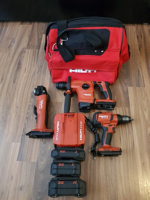 Hilti nuron,set trei piese,flex,rotopercutor și filetantă.