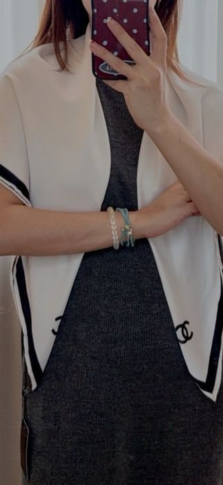 Eșarfă Chanel, model 2026, 100% mătase, 90x90cm