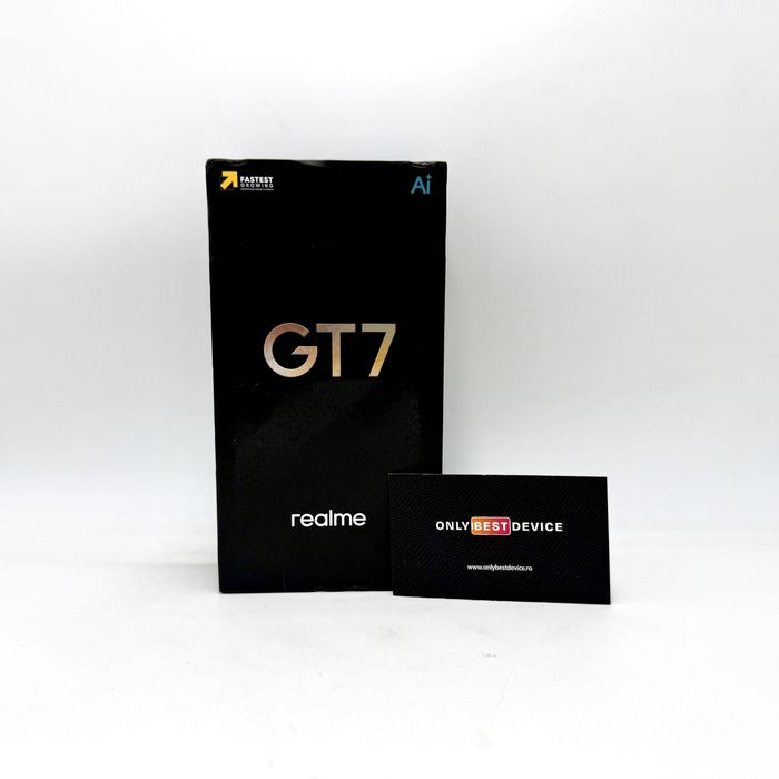 Telefon Realme GT 7 IceSense Black 12GB RAM 256GB