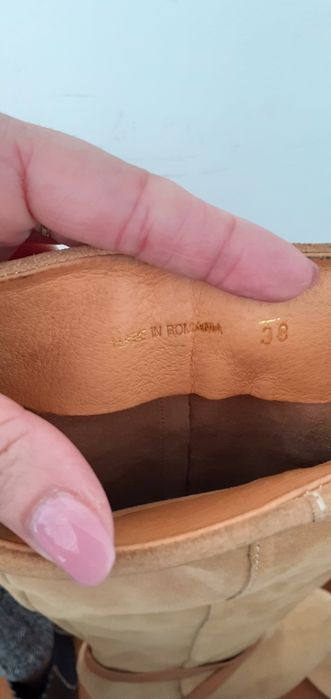 Cizme piele întoarsa