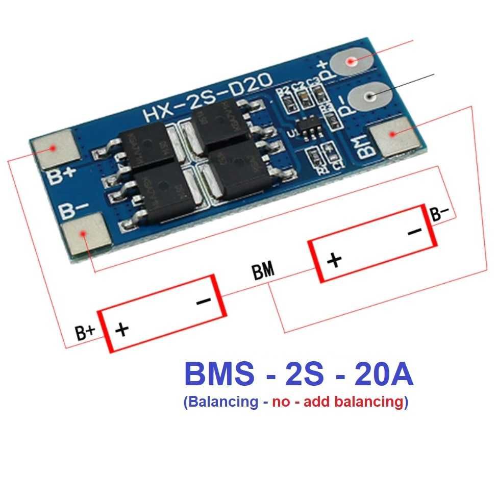 Bms 2s, 3s, 4s, 5s, 40a, pentru acumulatori, baterie lithium 3.6v 3.7v ...