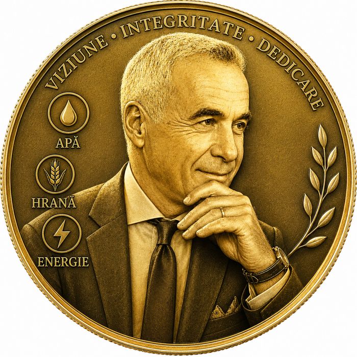Monedă comemorativă realizată în onoarea Președintelui ales al poporului Roman Călin Georgescu