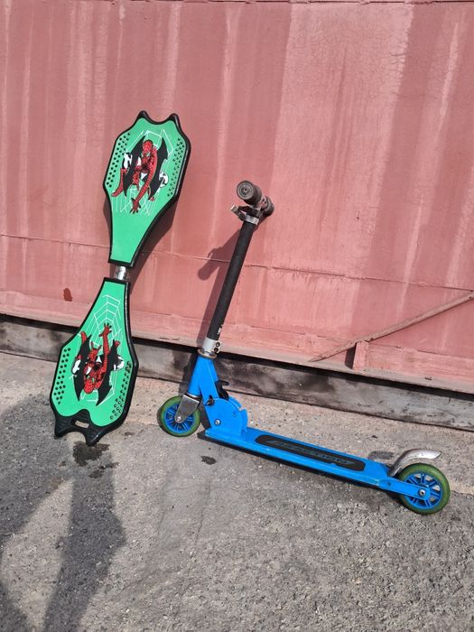 Продам  детский самокат и скейт