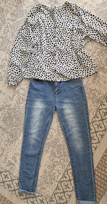 Блузка + джинсы, б/у
