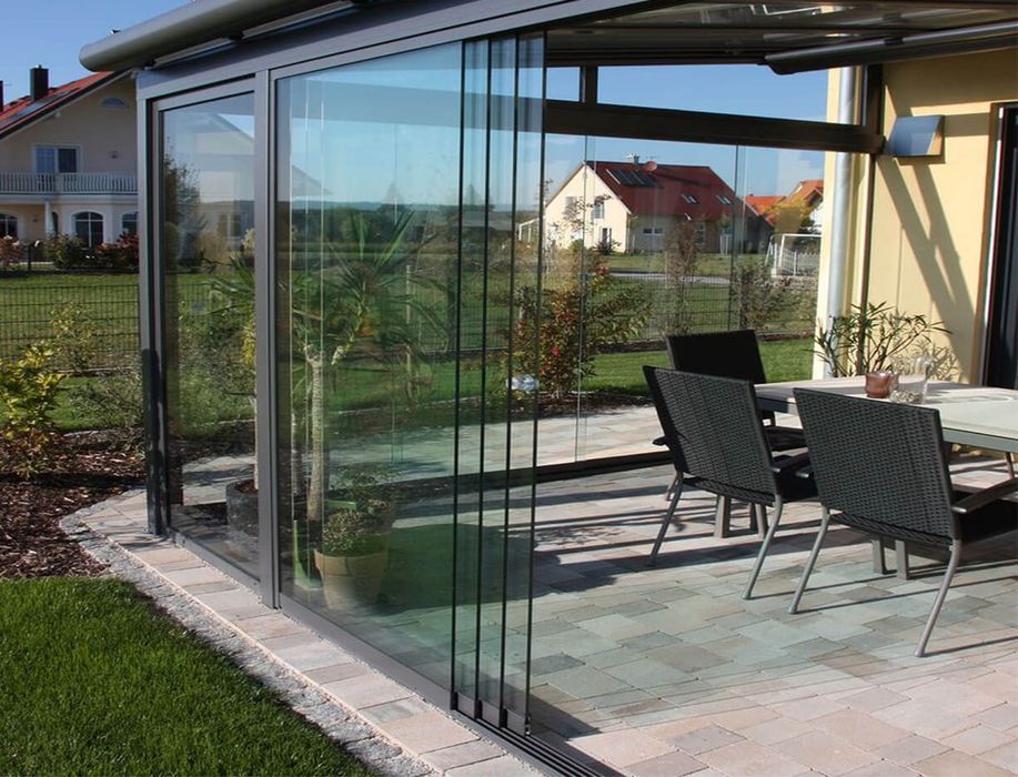 Terase din sticla securizata.sisteme din sticla securizata
