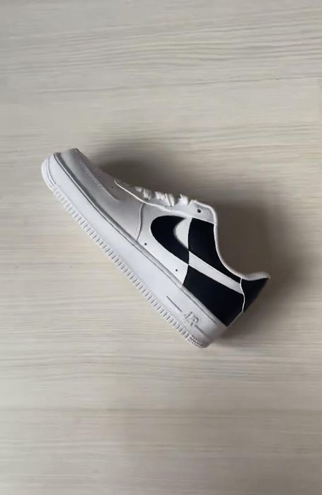 Custom Обувки Nike air force черно-бяло