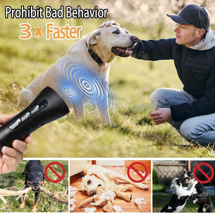 Dispozitiv Ultrasonic Anti-Lătrat Câini, Portabil