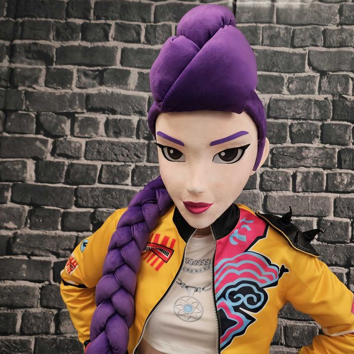 Costum mascotă anime Rumi Kpop Demon Hunters 3D cyber girl premium