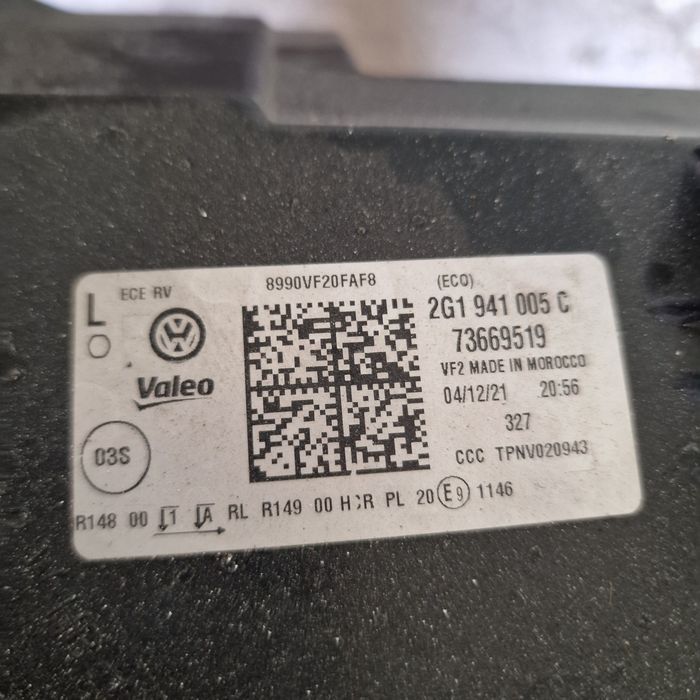 VW Polo 2G full led 2021 ляв фар