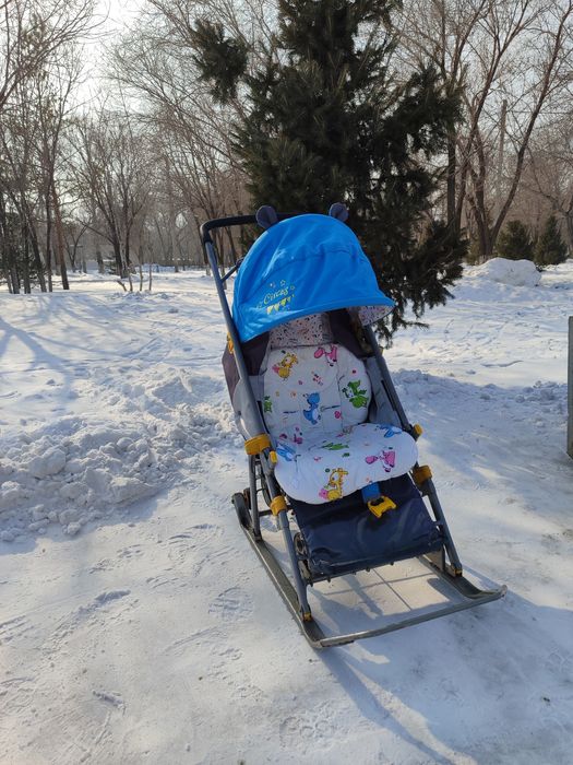 Продам санки коляска,в хорошем состоянии!