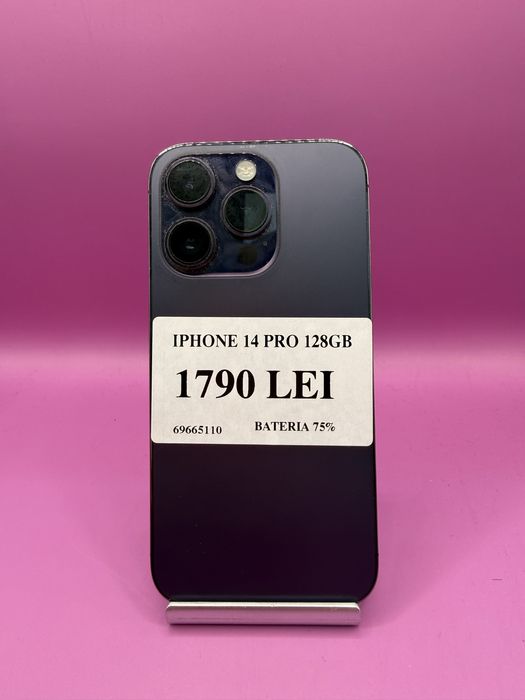 Iphone 14 pro 128 GB bat 75 % •Matei Amanet Margeanului•6966
