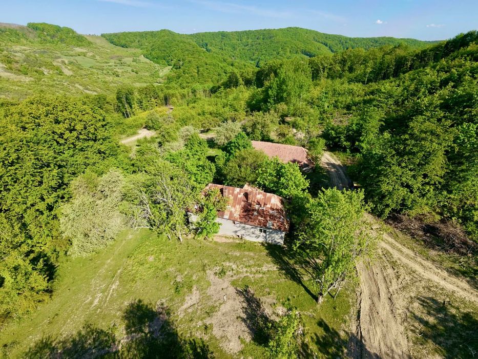 Casă de vânzare + teren 15 ari – zonă liniștită lângă pădure (Unguraș, jud. Cluj)