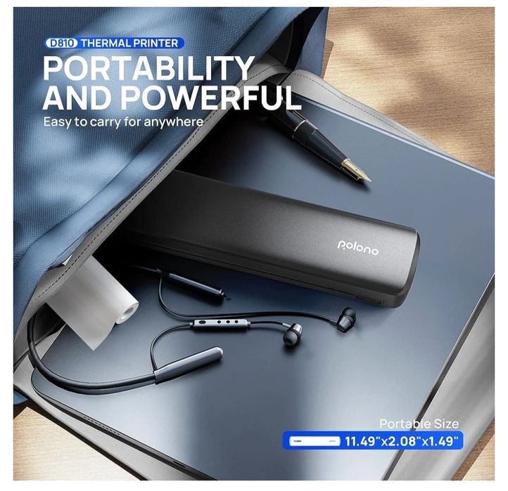 Imprimanta termica mobilă A4 Polono D810