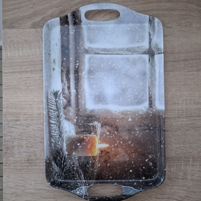 Коледен голям поднос - 38×23 см.