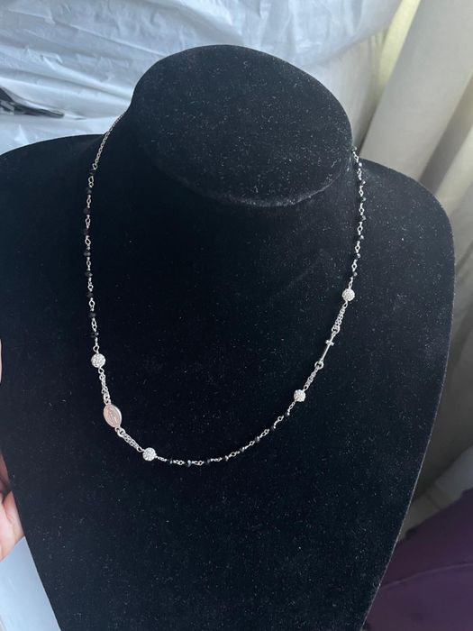 Lant argint 925,rozariu/matanii nou cu pietre Svarowski nepurtat model