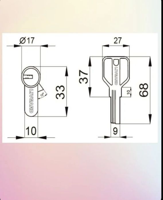 Цилиндровый механизм - сердечник ( сердцевина)