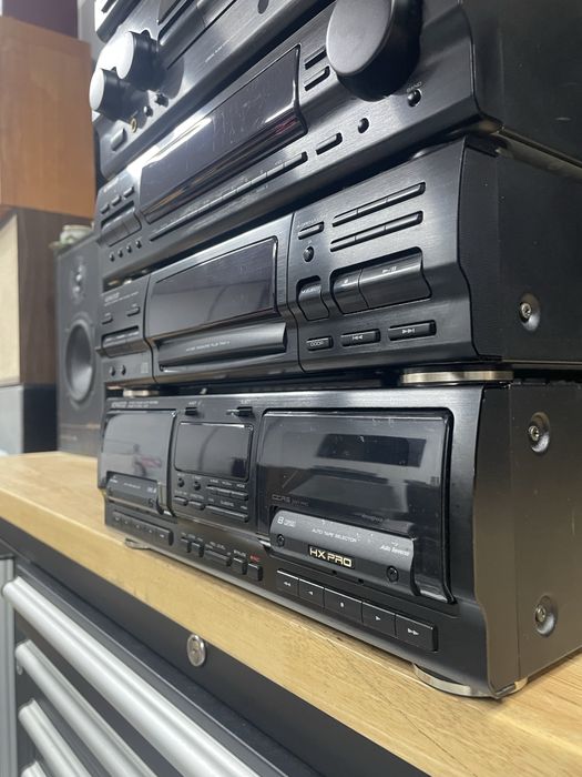 Linie kenwood amplificator a-77 egalizator ge-760 cd dp-m87 deck x 87