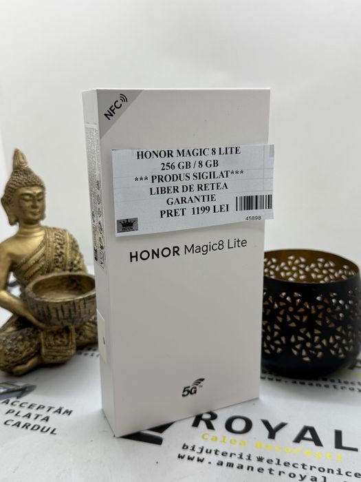 Amanet Royal : Honor Magic 8 LITE 256 GB 8GB / Sigilat/ Garantie / Liber de retea
