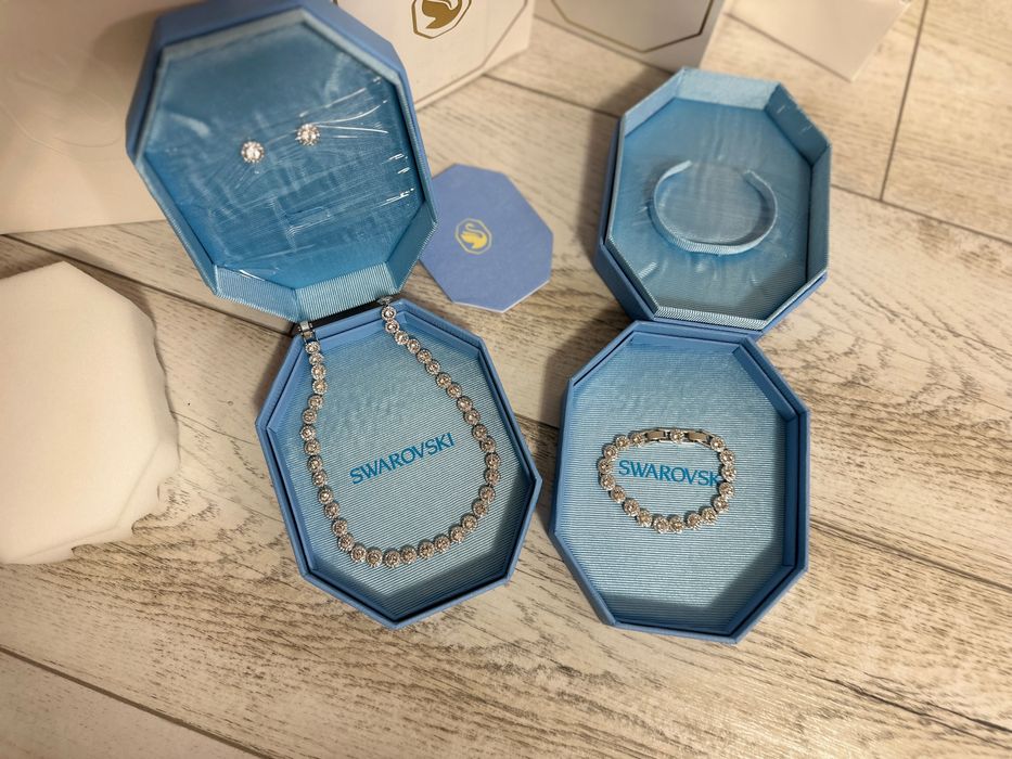 Set Swarvoski Angelic nou colier, brățară, cercei