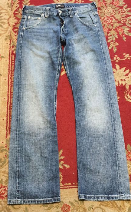 Blugi bărbați Lee W30 L32,button fly,straight fit,albastru