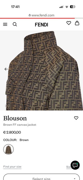 Оригинално Дамско яке FENDI