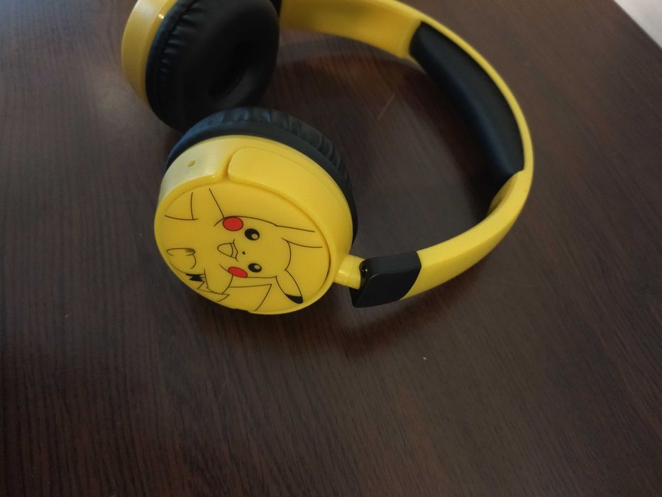 Продавам детски слушалки с микрофон OTL Technologies - Pokemon PIKACHU, безжични, жълти