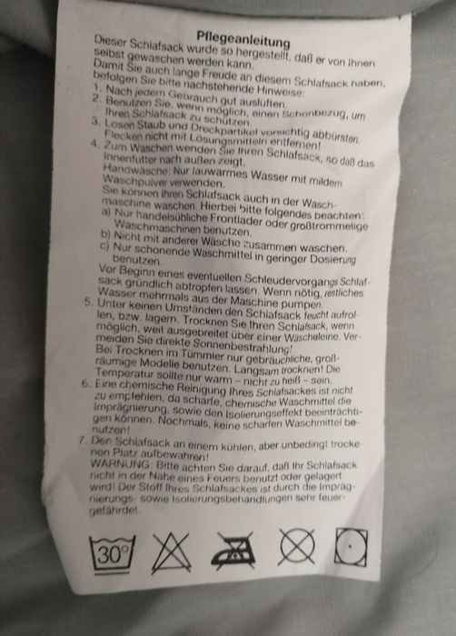 Немски спален чувал тип,, Мумия''