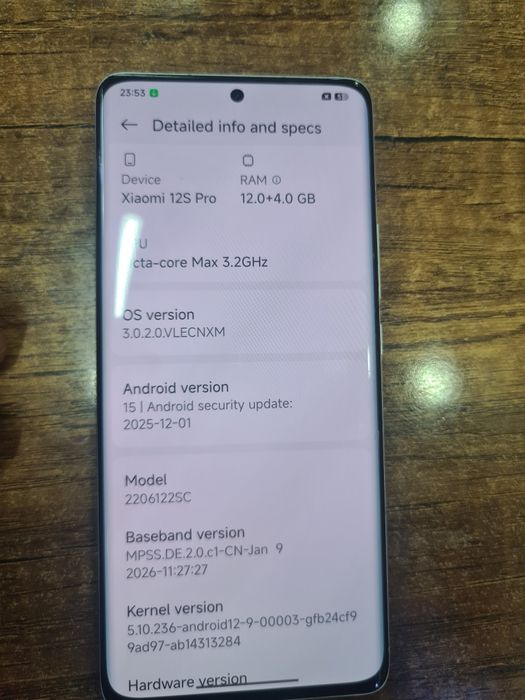 XIAOMI 12-S PRO Flagman