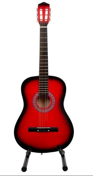 Chitara din lemn clasica 88cm corzi metalice 3/4