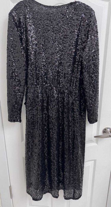 Новое платье-халат с пайетками H&M, размер XL (54/58)