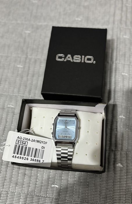 Casio aq230, голубые. Оригинал.
