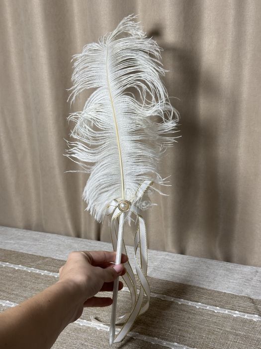 Свадебная ручка-перо для росписи в ЗАГСе