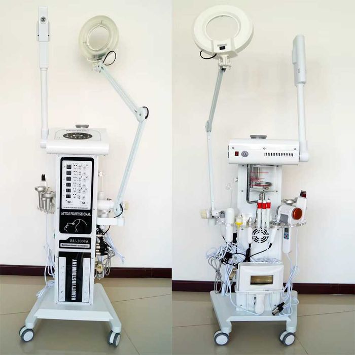 Aparat cosmetic 16 în 1 profesional pentru tratamente faciale + cadou gratuit - Încălzitor de prosoape cu sterilizator UV