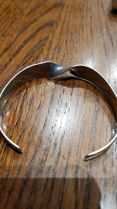 Bratara argint masiv 925 fixa dama,6.5 cm stare foarte buna