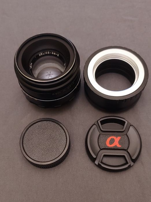 объектив Гелиос 44-2 + адаптер Sony e -M42
