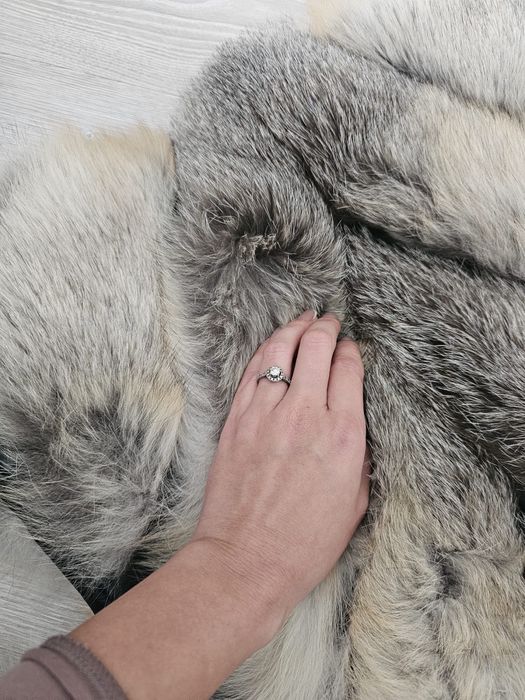 Blana naturala xs , 2 in 1 , maneci 3/4 detasabile